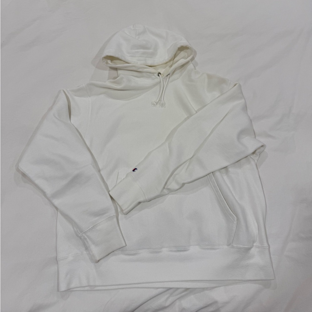 Champion White mens hoodie